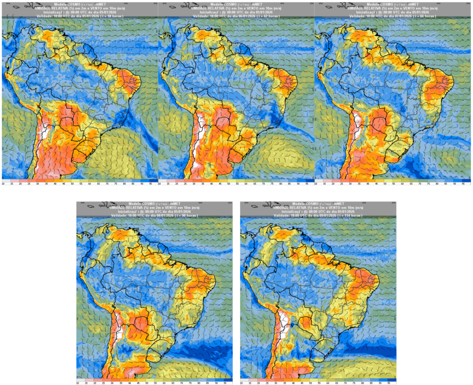 ZCAS: Semana terá grandes acumulados de chuva - mais de 150 mm - e ventos fortes, diz INMET