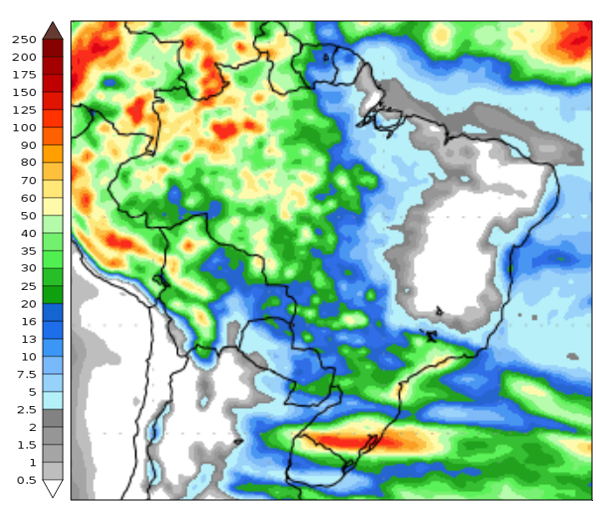 previsão de chuvas, paraná, brasil, outubro
