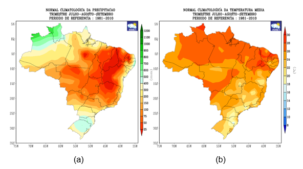 Verão 2023 - previsão geral para o Brasil