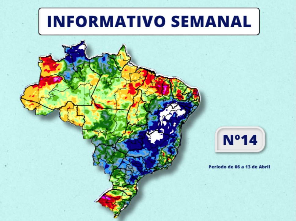 INMET divulga previsão para semana de 06 a 13 de abril de 2026