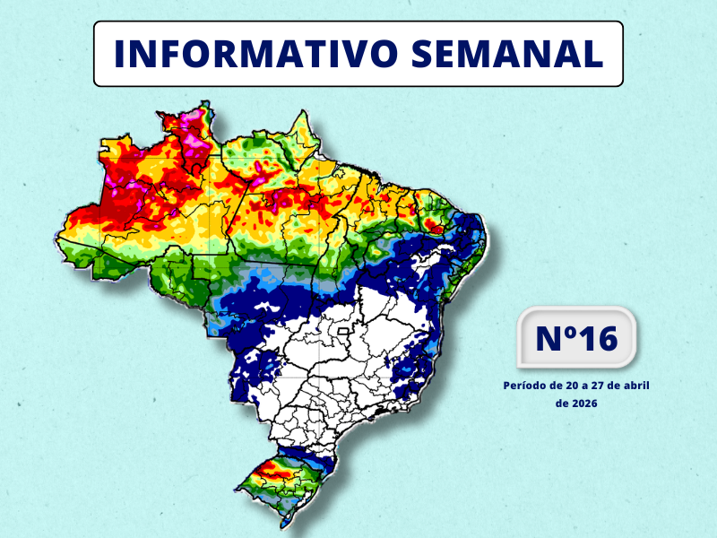 INMET divulga previsão para semana de 20 a 27 de abril de 2026