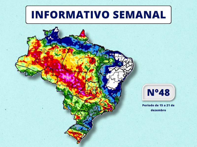 INMET divulga previsão para semana de 15 a 22 de dezembro