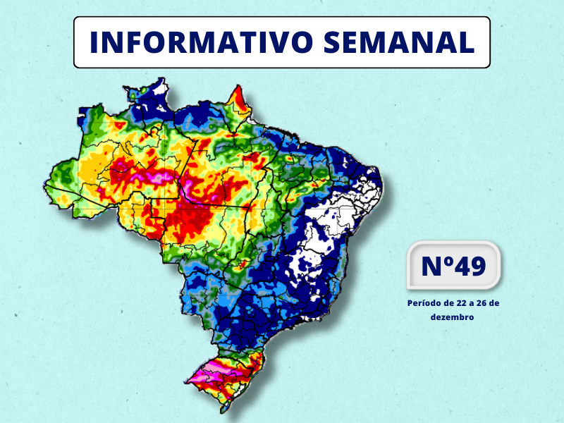 INMET divulga previsão para semana de 22 a 26 de dezembro