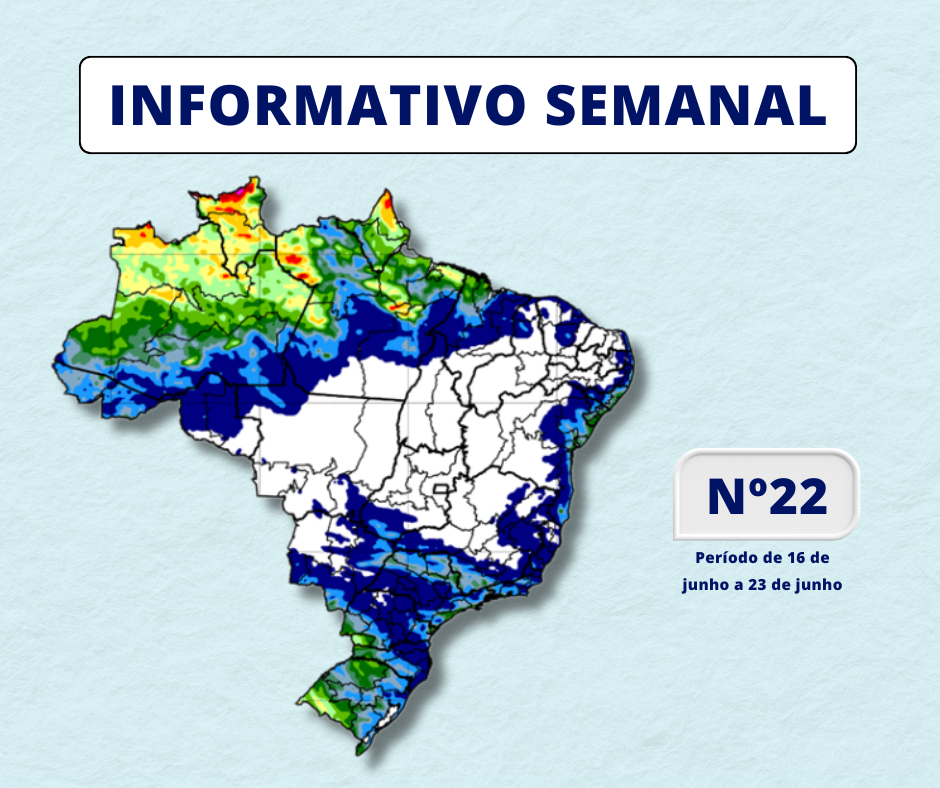 INMET divulga previsão para semana de 16 de junho a 23 de junho