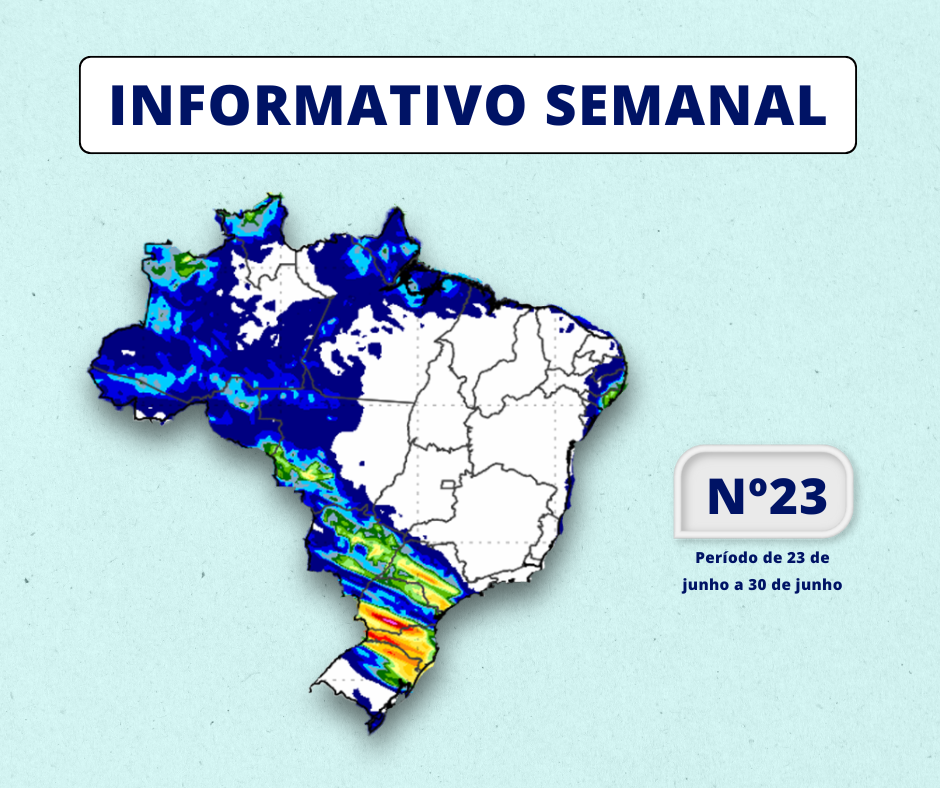 INMET divulga previsão para semana de 23 de junho a 30 de junho