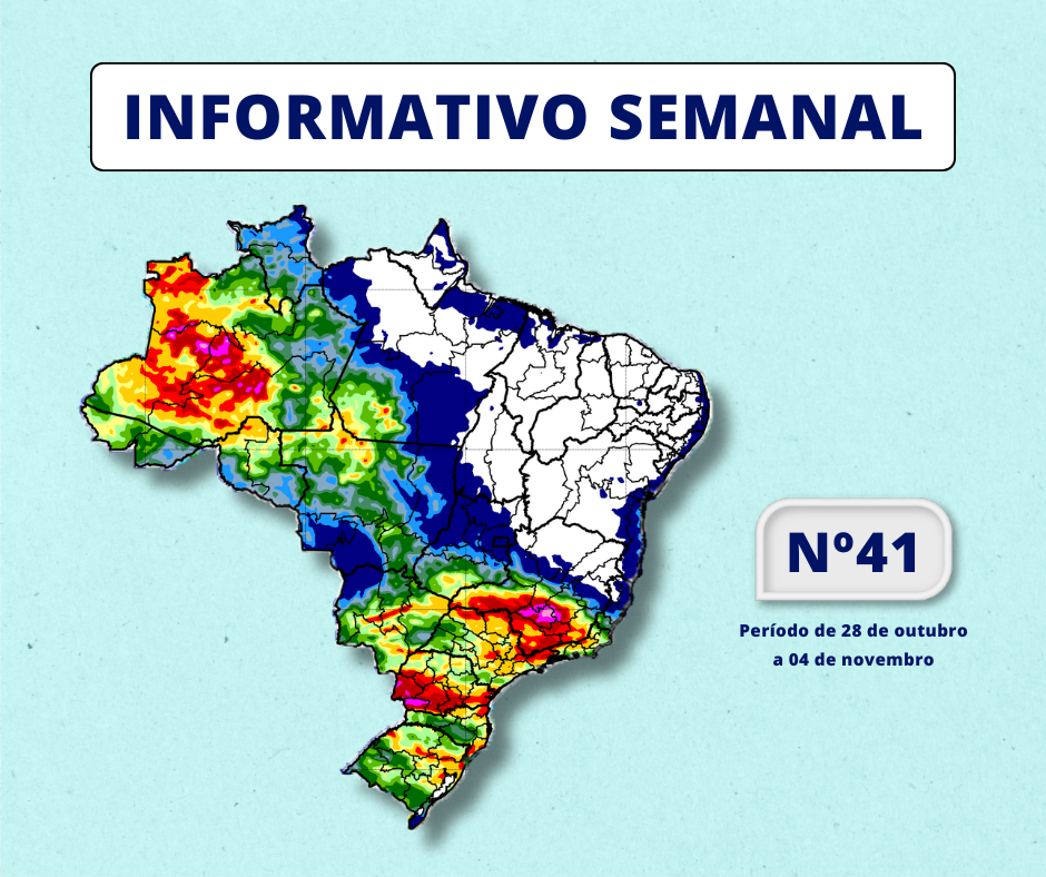 INMET divulga previsão para semana de 28 de outubro a 4 de novembro