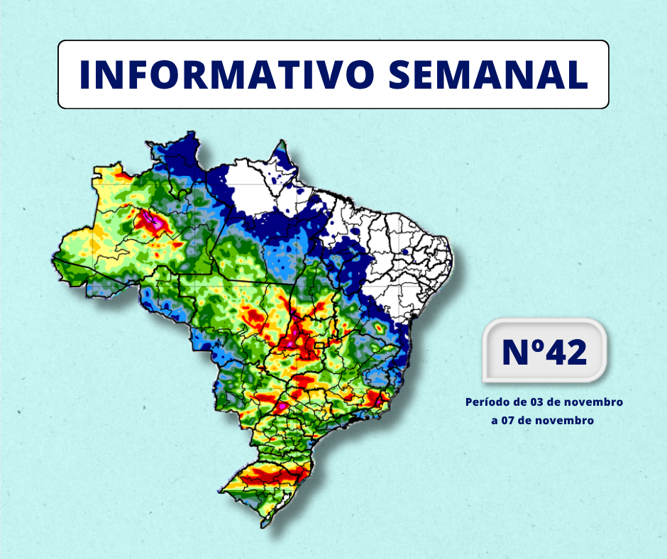 INMET divulga previsão para semana de 03 de novembro a 07 de novembro
