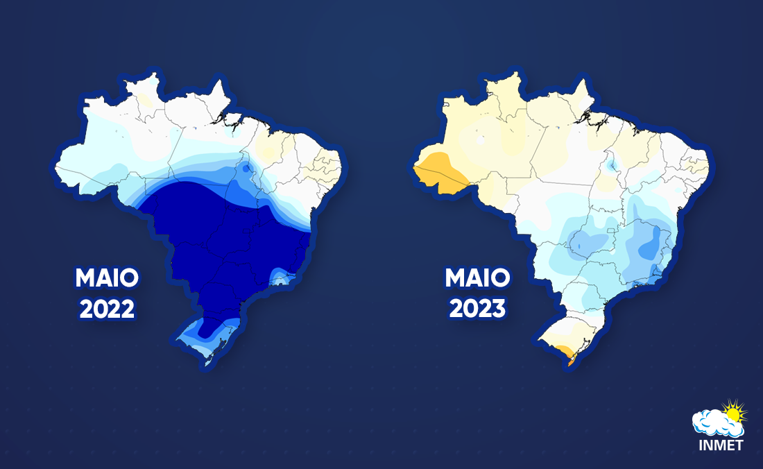 Maio de 2023 fez menos frio que ano anterior no Brasil