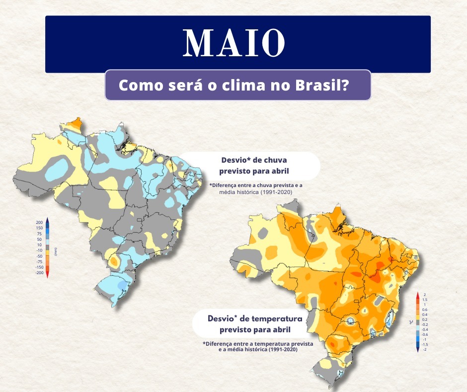 Maio: como será o clima no Brasil?