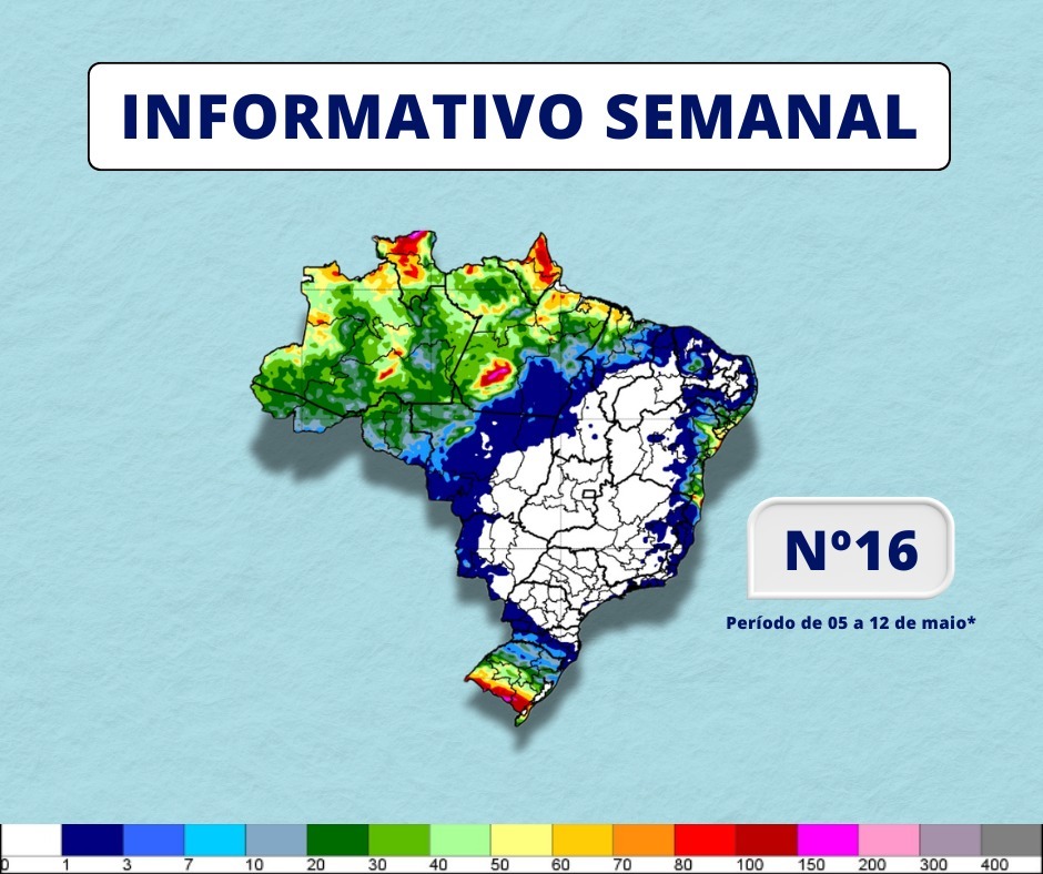 INMET divulga previsão para semana de 5 a 12 de maio