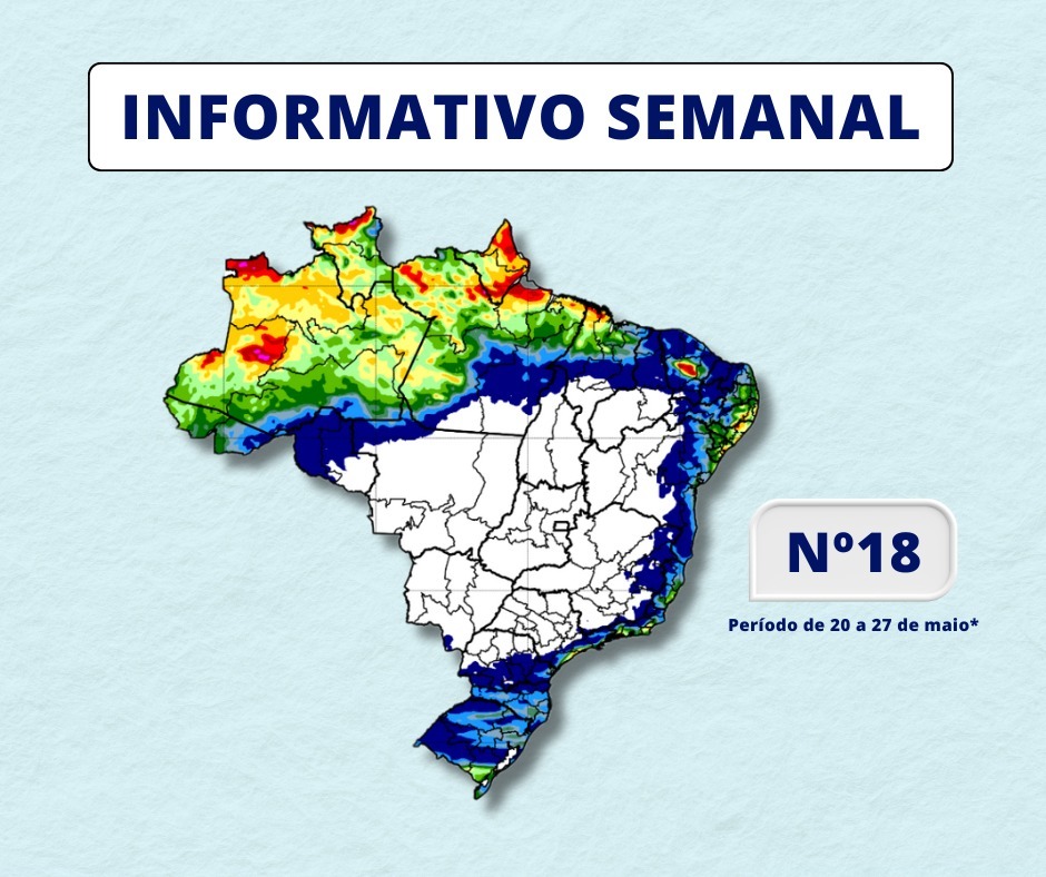 INMET divulga previsão para semana de 20 a 27 de maio