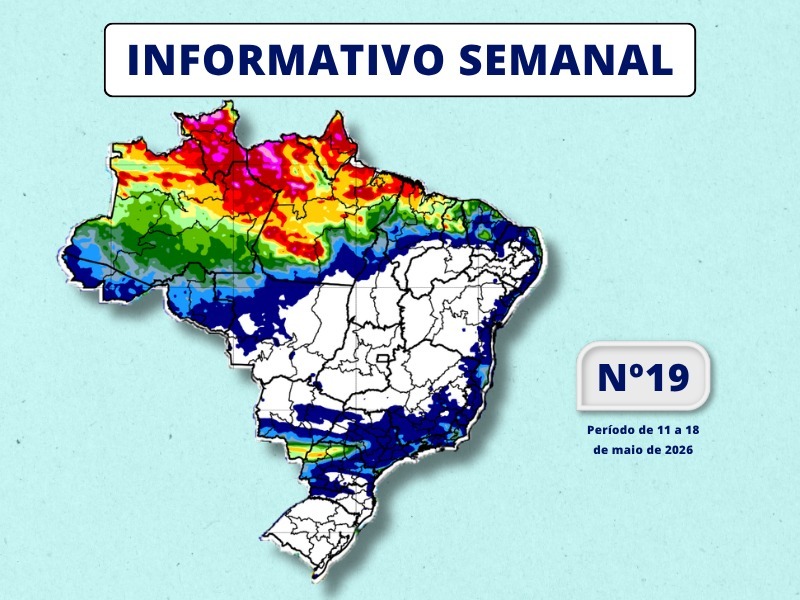 INMET divulga previsão para semana de 11 a 18 de maio de 2026
