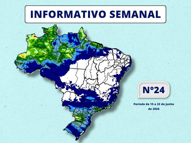 INMET divulga previsão para semana de 15 a 22 de junho de 2026