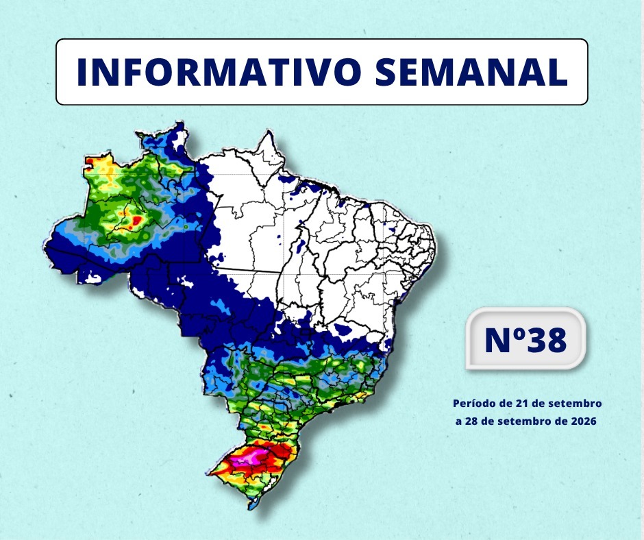 INMET divulga previsão para semana de 21 a 28 de setembro de 2026