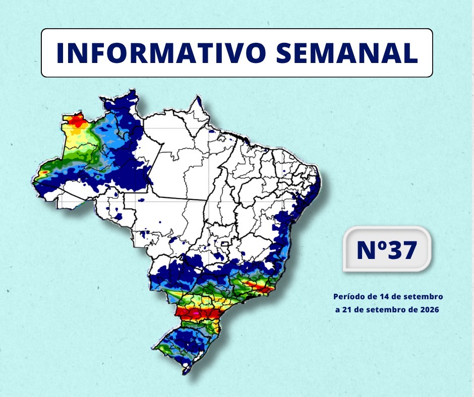 INMET divulga previsão para semana de 14 a 21 de setembro de 2026