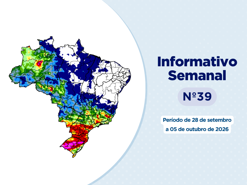 INMET divulga previsão para semana de 28 de setembro a 5 de outubro de 2026