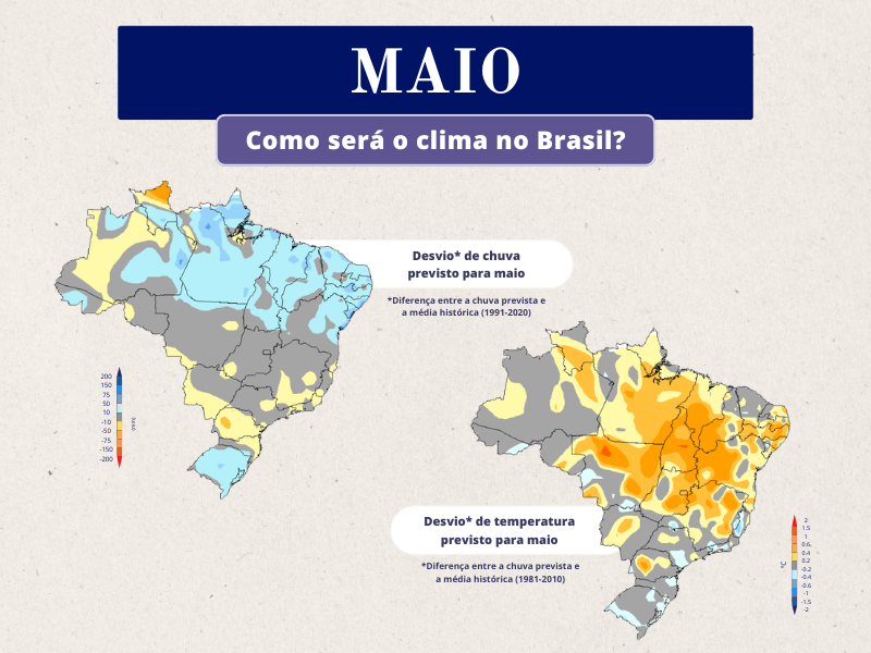 Maio: como será o clima no Brasil?