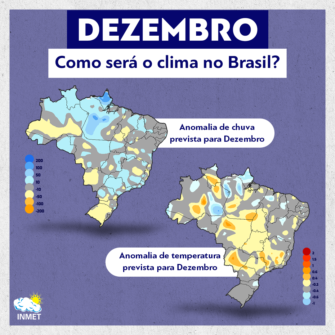 Dezembro: como será o clima no Brasil?