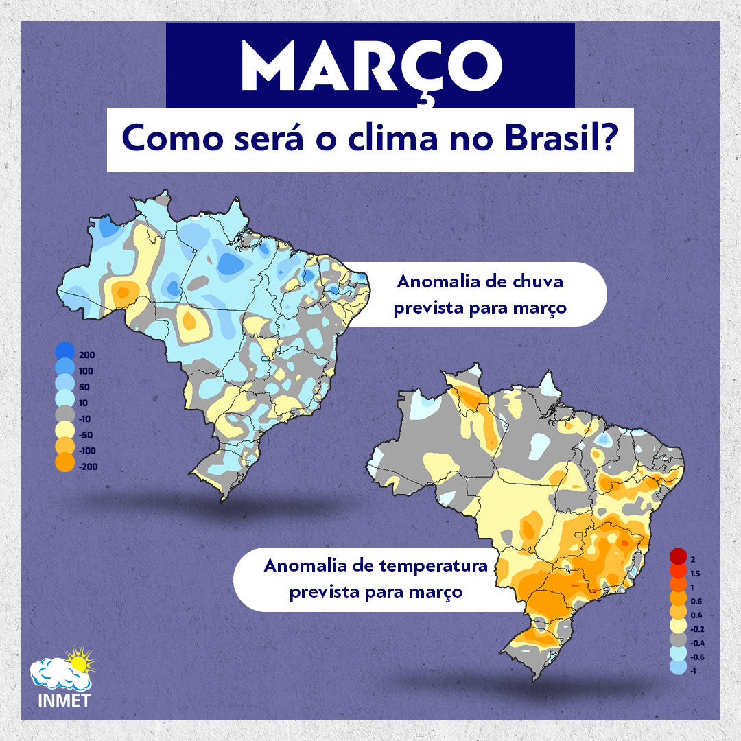 Previsão do tempo: Temperaturas em queda e chuva nesta quarta-feira (10)